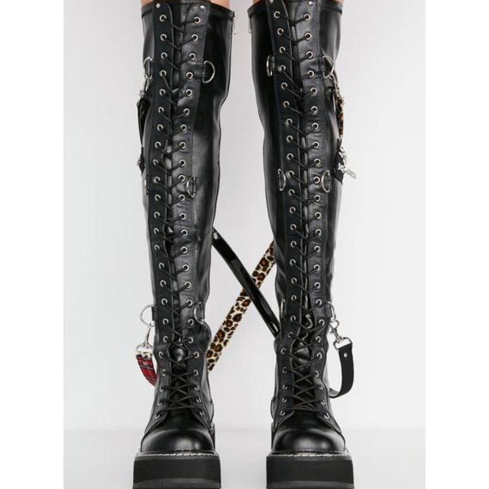 Demonia Emily-377 Thigh High Boots